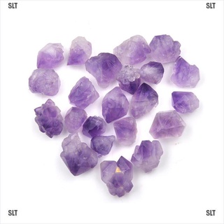 <SLT> 5Pcs Purple Fluorite Quartz Crystal Stone Rough Polished Gravel Specimen