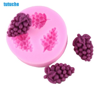 tutuche 1 x molde de silicona para decoración de pasteles, forma de uva, chocolate