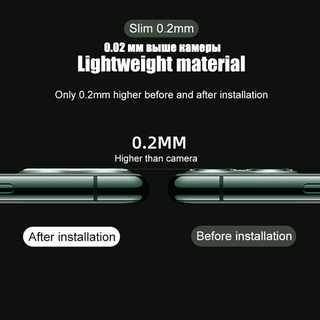 Lente De cámara trasera anillo De Metal y vidrio templado transparente cubierta protectora Para Xiaomi Redmi note 9/9 S/9 Pro/9 Pro Max (3)