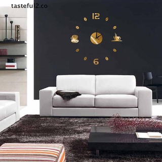 tast arte moderno diy reloj de pared 3d autoadhesivo pegatina diseño hogar oficina habitación decoración co