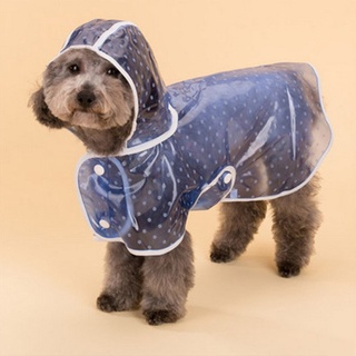 [5.12] impermeable transparente al aire libre a la moda cachorro mascota perro impermeable pequeño perro grande