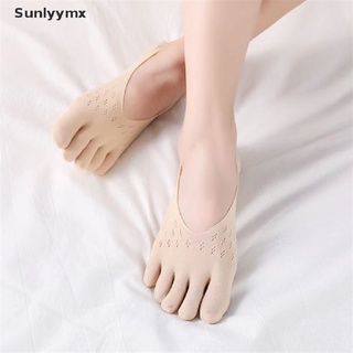 [sxm] calcetines de cinco dedos para mujer ultrafinas calcetines invisibles antideslizante transpirable uyk