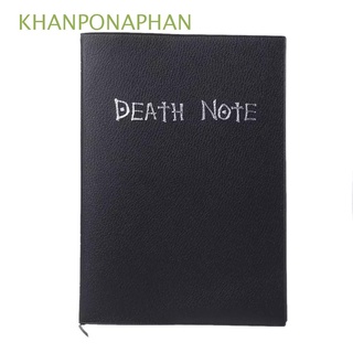 khanponaphan for gift death note notebook coleccionable diario death note pad escuela anime cuero dibujos animados juego de rol diario pluma pluma/multicolor