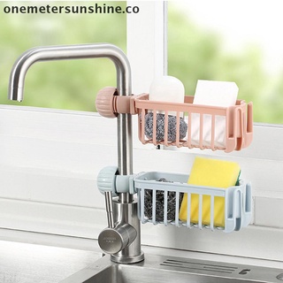 shine cocina fregadero grifo esponja jabón almacenamiento organizador de tela estante de drenaje titular. (1)