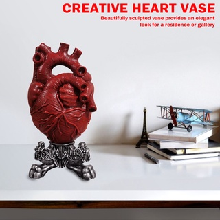 arte anatómico jarrón de corazón escultura escritorio maceta salón arreglo (5)