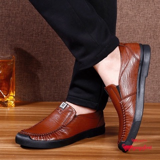 nuevo estilo de los hombres de negocios zapatos de cuero al aire libre casual zapatos de suela suave antideslizante zapatos de cuero