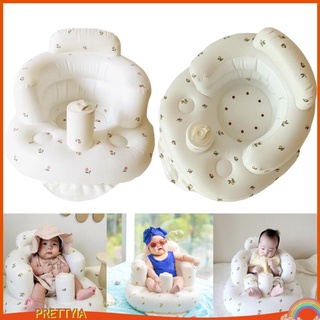 [PRETTYIA] Bañera inflable para bebé y niño pequeño, asiento niño niño tiempo de baño divertido bebé flotante aprender a sentarse edad recomendada de 6 a 1 meses