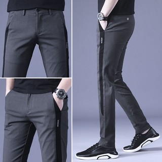 Peinado algodón ocio pantalones nuevos pantalones de Golf hombres jóvenes primavera otoño auto-cultivo Slim-fit caminar oficina gran tamaño 28 – 38