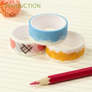 PRODUCTION Korean Washi Tape DIY Stickers Scrapbook Office Adhesive Tape New Adhesive Paper Decorative Tapes 1.5cm*3m Heart Clouds