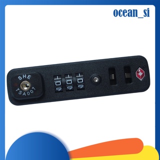 [Ocean_Si] TSA 007 Secure equipaje 3 dígitos combinación cerradura maleta bolsa código candado candado - portátil y ligero - HD-015A (8)