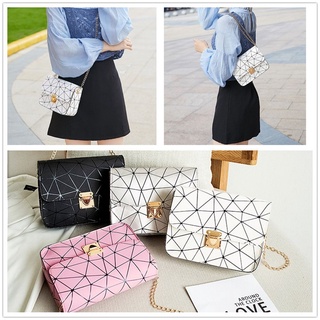 COLLAPSAR moda Sling bolso de verano bolsas de hombro geométricas mujeres regalo cuadrado bolsa coreana rombo/Multicolor (7)