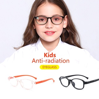 gafas anti radiación para niños/lentes ovalados de dibujos animados/lentes anti-azules para computadora 3~13 años