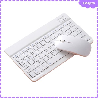 bluetooth 10 teclado ratón peine conjunto recargable para ipad tablet pc portátil portátil