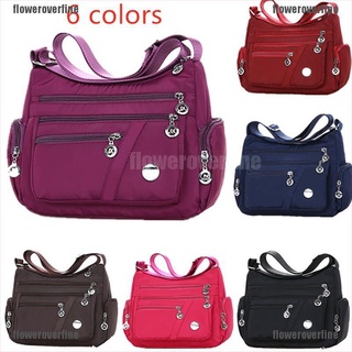 flco 6 colores impermeable nylon bolsa de moda mujeres solo bolso de hombro crossbody bag 210906
