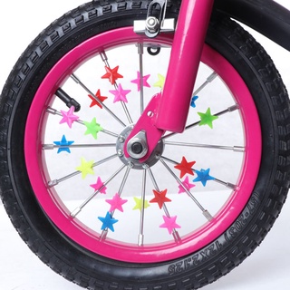 listo 36 unids/set rueda de bicicleta radios colorido clip decoración niños bicicleta piezas de ciclismo