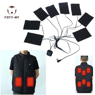 Almohadilla de calentamiento rápido de calentamiento chaqueta USB chaleco almohadillas de pasta caliente almohadilla calentador de cuerpo