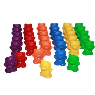 [sudeyte] 60 contadores de forma de oso coloridos juguetes contando números aula ayudas de enseñanza