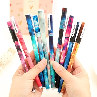 6 pzs bolígrafos creativos de tinta de Gel de noche estrella/bolígrafos de Gel Kawaii Boligrafos Kawaii/suministros escolares