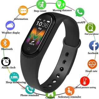 🔥100% Original🔥 reloj inteligente M6 Bluetooth 4.2/pulsera deportiva impermeable/pulsera deportiva con correa De escaneo Para salud/Entrega Rápida sohigh.br