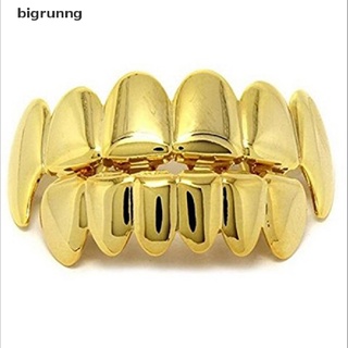 [Bigr] Hip Hop Teeth Grillz Top & Bottom Grill Mouth Teeth Grills Gangster Jewelry Gift CO580