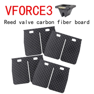 4Pcs/2Pcs fibra de carbono VForce placa de válvula de repuesto dedicada a VFORCE3 Yamaha RXZ RXZ-D Y15ZR Y125Z RX115 sistema de válvula de caña (1)
