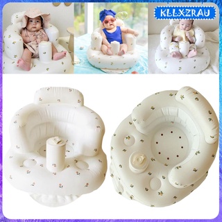 Kllxzrau tina inflable Para bebé/niños/sillón De baño Divertido/flotador Para bebés A la edad Lear 6 A 1 (2)