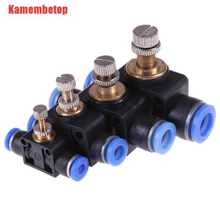 Kamembetop Pneumatic Airflow Regulator Tube Gas Flow Adjust Valve Connector Fitting