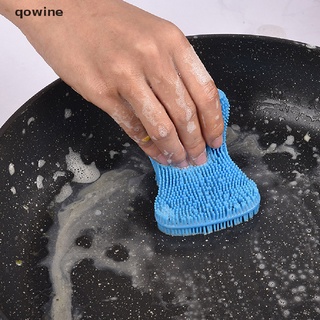 qowine cepillos para lavar platos esponja hogar herramientas de limpieza útil para frutas vegetales co