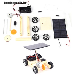 (fdhot) Montar Solar coche creativo inventos niños activo DIY juguetes Kit electrónico [foodtastolk]