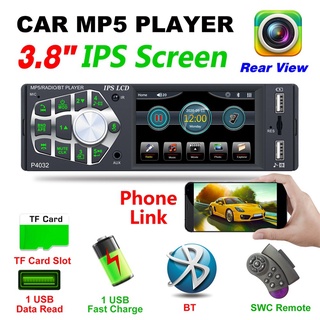 Pulgadas Autoradio Bluetooth Auto Audio reproductor MP5 Radio de coche FM 1 Din reproductor de Radio Control de rueda (1)