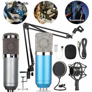[tinchilinghb] bm-700 kit de micrófono de condensador profesional de radiodifusión estudio grabación micrófono [caliente]