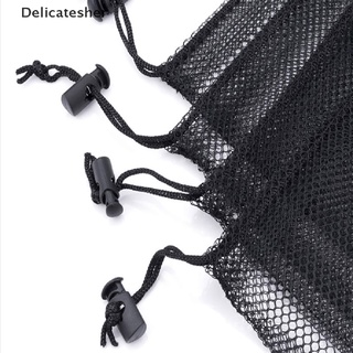 [delicatesher] saco de malla durable de nailon cordón de lavandería bolsa de enjuague playa juguetes de viaje caliente