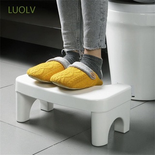 LUOLV White Toilet Step Stool Convenient Foot Stool Squatty Potty Pregnant woman New The Aged Poop Stool Home Bathroom