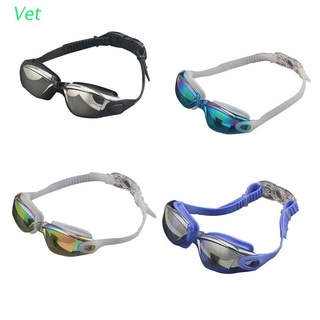 vet gafas de natación gorra auriculares nasal clip conjunto impermeable anti-niebla resistente a los rayos uv gafas de natación ajustable banda elástica