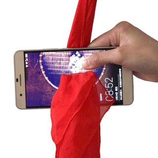 hfz toalla de seda cruz a través del teléfono móvil etapa rendimiento mágico prop herramienta broma juguete