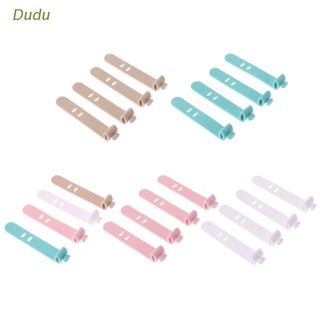 Dudu - juego de 4 tiras de silicona para auriculares, cinta de almacenamiento de alambre suave, Cable USB, organizador de bobinado