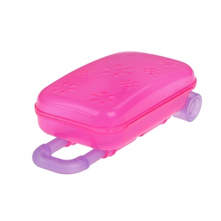 [SKC] caja de equipaje miniatura transparente maleta de viaje para decoración de casa de muñecas [Shakangcool] (8)