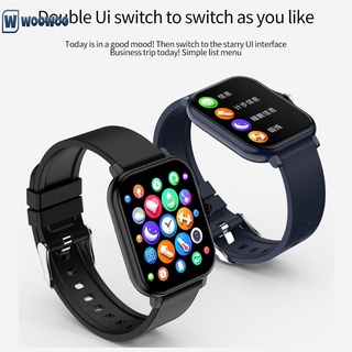 electrónico smartwatch 2021 nuevo 1.69 pulgadas full touch diy reloj cara smart watch hombres mujeres pk p8 plus gts 2 fitness pulsera android ios #