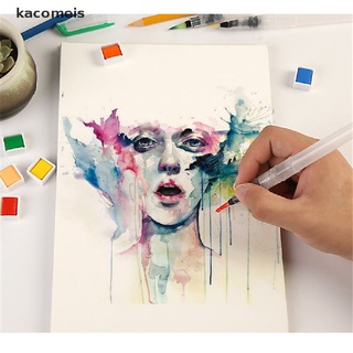 [kacomeis] 6 piezas recargables de color de agua suave pincel de pintura marcador acuarela plumas de dibujo gyjx (5)