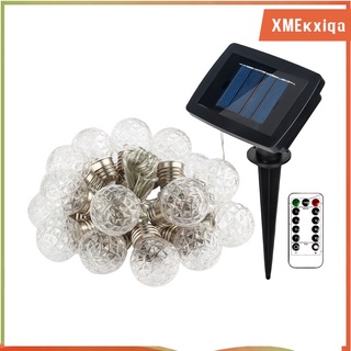 Weatherproof Solar String Lights Outdoor with 20 Bulbs for Backyard Porch