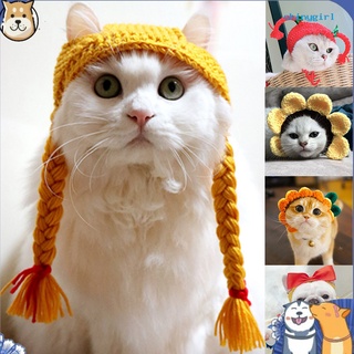 Sg--Lindo sombrero hecho a mano de dibujos animados para perro/gato/gorro de fiesta Animal/disfraz/accesorio para decoración de mascotas (1)