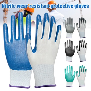 guantes protectores para protección laboral/nitrilo/resistente al desgaste/guantes antideslizantes para construcción de jardín