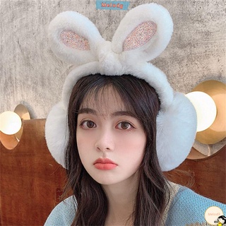 MELODY Kids Ear Muffs Plush Ear Warmer Earmuffs Winter Headband Women Lovely Thermal Cute Rabbit Ear/Multicolor
