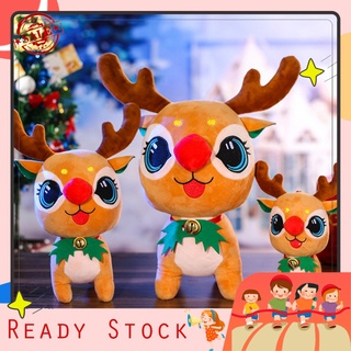 [sabaya] juguete de peluche de ciervo de alta simulación, fuerte flexibilidad, decoración decorativa, decoración de navidad, ciervo, muñeca de peluche, regalo para niños