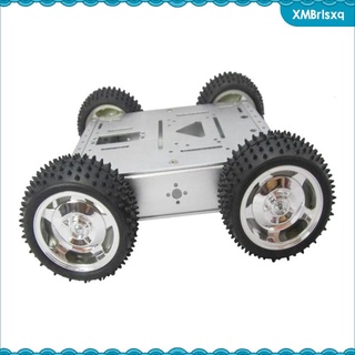 ruedas robot chasis vehículo inteligente robot inteligente coche kit de seguimiento robot 4wd cross-country niños