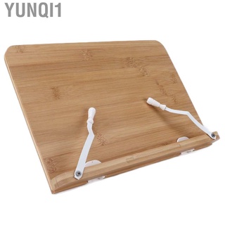 yunqi1 - soporte para libros de bambú, plegable, ajustable, portátil, 23 x 33,8 cm, soporte para estantería de lectura