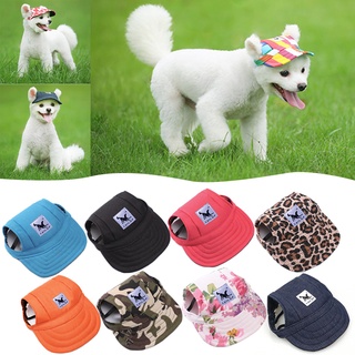 gorra de béisbol para mascotas, protección solar, ajustable, protección solar, con orificios para los oídos, correa de barbilla
