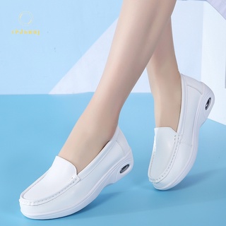Tiptop Wanita Kasut Jururawat mujeres cuñas blanco hueco enfermera zapatos zapatos de trabajo Casual cojín de aire deslizamiento en zapatos (1)