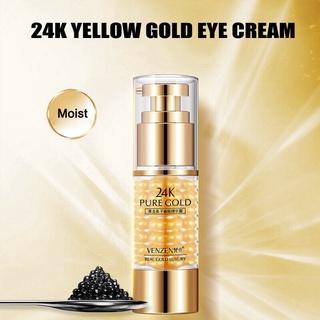 24K Oro Crema De Ojos Gel Anti Oscuro Círculo Arrugas Eliminar Esencia Reafirmante Colágeno Piel Tierna