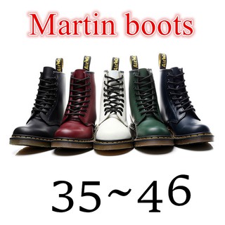 hombres new england dr.martens martin botas de cuero real botas de tobillo par de mujeres al aire libre kasut martin botas